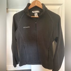 Columbia Womens Size S Black Full Zip Fleece Sweater Jacket